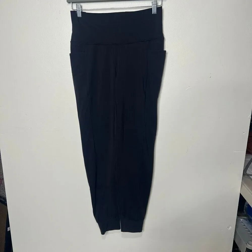 PrAna Black Workout Jogger Pants Sz Small side pockets Exc condition